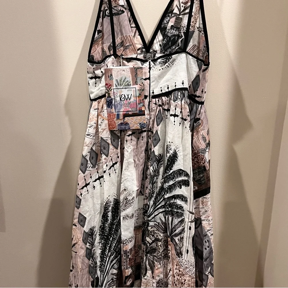 Isla & White bohemian resort maxi dress nwt Ophelie Dress Galerie Blanc wedding - Picture 10 of 12